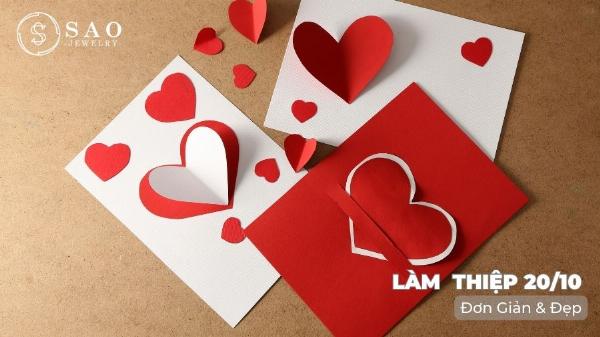 Thiết kế thiệp 20/10 độc đáo với kỹ thuật cắt laser tinh xảo và phối màu hiện đại